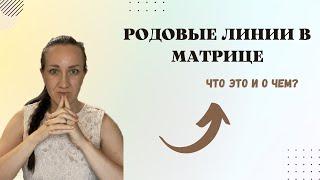 РОДОВЫЕ ЛИНИИ В МАТРИЦЕ | О чем они говорят  | Что важно понимать для себя.