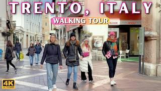 Charming Italian City Trento Walking Tour  4k 60FPS HDR [With Captions]