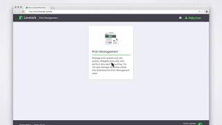 Lexmark Print Management—Using the cloud web portal