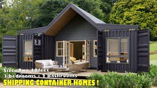 Shipping Container House Design | 3 Bedrooms | The House Is Beautifully Designed For A Small Family