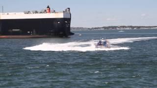 Codzilla in action in Boston outer harbor HD