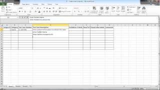 Software testing using excel - How to create a test script