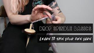 How to Spin yarn using a DROP SPINDLE // Drop Spindle TUTORIAL