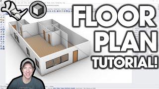 How to Create a 3D Floor Plan in Rhino - BEGINNERS START HERE!