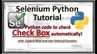 Selenium Python Checkbox | Selenium Python Checkbox Is Checked | Python Selenium Checkbox Click