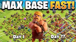 HOW TO MAX YOUR TOWNHALL FAST in Clash of Clans 2024