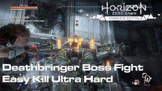 Horizon Zero Dawn: Deathbringer Boss Fight Ultra Hard in The Grave-Hoard Quest