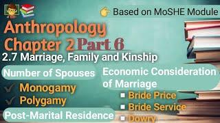 Anthropology Chapter 2 | Part 6 -----------| Polygyny, Polyandy,  Post-Marital Residence, Patrilocal