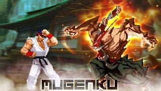 Epic Comeback! Infinite Power! Ryu vs Giano. Part 2. Street Fighter MUGEN