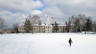 Snowy Stroll Through Rowan University ️