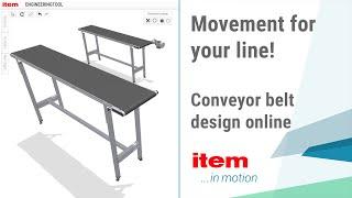 Conveyor belt design online - Simple and efficient!