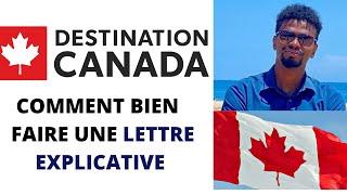 LETTRE EXPLICATIVES VISA VISITEUR CANADA