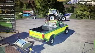 Picking up my new sweeper Mod in FS19