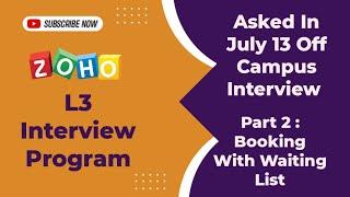 #zoho interview program L3 Round || Part 2