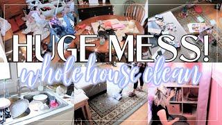 HUGE WHOLE HOUSE CLEAN WITH ME 2021 | EXTREMELY MESSY HOUSE CLEANING MOTIVATION | REAL LIFE MESSES!