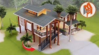 Modern Traditional House | 18x18M | 3 BEDROOM HOME