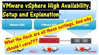 VMware vSphere High Availability..  Setup and Full explanation..