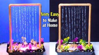 Waterfall Fountain Making at Home | Stone Cement Craft Ideas Waterfall