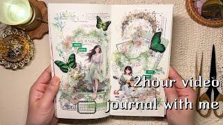 ASMR 다꾸 |  2시간모음 다이어리 꾸미기 journaling #scrapbooking vintage collage コラージュ ビンテージ diary