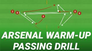 Arsenal Warm-Up Passing Drill | Football/Soccer