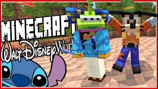 EXPLORE DISNEYWORLD WITH US... IN MINECRAFT!! | Minecraft Bedrock Walt Disney World Map