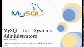 MySQL Tuning and Troubleshooting for System Admins