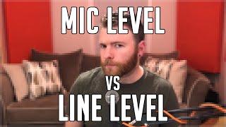 Audio 101: The differences between Mic and Line Level Signals