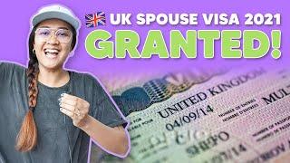 UK SPOUSE VISA 2021 | IT'S A YES! VISA GRANTED!  Successful UK Spouse Visa Application!