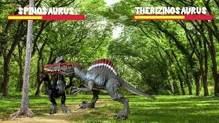 JURASSIC COMBAT- SPINOSAURUS VS THERIZINOSAURUS