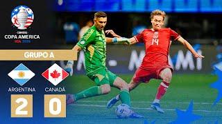 Copa América 2024 | Argentina 2 - 0 Canadá | Grupo A