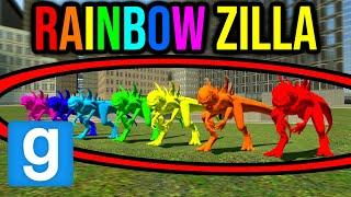 RAINBOW GODZILLA HORDE!! (Garry's Mod Nextbot)