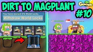 COLLECTING DLS & SELLING ALL MY GEMS !! | #10 Dirt to Magplant | Growtopia