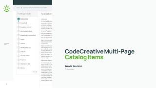 Multi Page Catalog Items