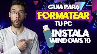  How to FORMAT a PC and INSTALL Windows 10 Operating System from USB  *Step by Step* 2023