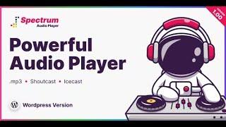 Spectrum Audio Player WordPress Plugin By FWDesign