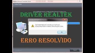 "RESOLVIDO" ERRO NO DRIVER REALTEK