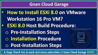 How to Install ESXi 8.0 on VMware Workstation 16 Pro VM? | Home Lab