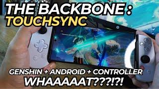 How to use The Backbone's TouchSync | Genshin + Android + Controller Workaround! Firmware Update