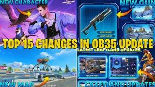 TOP 15 CHANGES IN FREE FIRE AFTER OB35 UPDATE | GARENA FREE FIRE MAX OB35 UPDATE FULL DETAILS