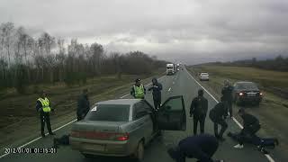 Задержание на трассе М-5 Ульяновская область 20.04.18