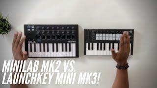 Arturia MiniLab MKII Vs Novation Launchkey Mini MK3!