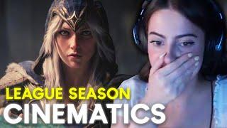 FIRST TIME REACTING to League of Legends Season Cinematics