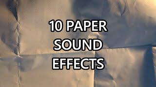 10 Paper Sound Effects + BONUS! - ROYALTY FREE