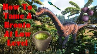How to Tame a Brontosaurus at Low Level in Ark:Survival Evolved