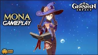 Genshin Impact - Mona Gameplay [JPN Dub]