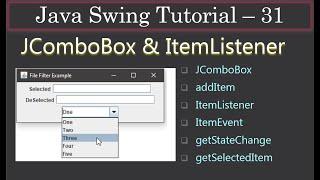JComboBox and ItemListener | Part 1 About JComboBox | Java Swing Tutorial #32