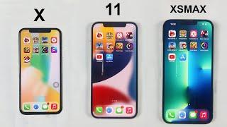 IPhone X Vs IPhone 11 Vs IPhone XS Max BOOTUP SPEEDTEST 2022 #Shorts