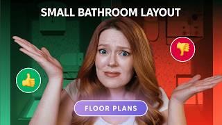 How to Create a PERFECT Small Bathroom Layout | 6 plans | Planner 5D