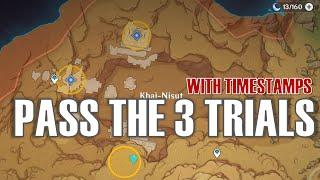 Pass the three trials Genshin Impact | Relaxing Music | Golden Slumber Quest Difficult Puzzle