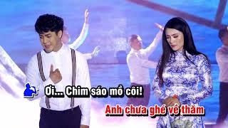 KARAOKE CÓ LỜI | CHIM TRẮNG MỒ CÔI - Phương Trần ft. Nani Phương Anh